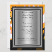 Disco Retro Geburtstagsparty Einladung (Rückseite)