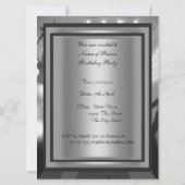 Disco Retro Geburtstagsparty Einladung (Rückseite)