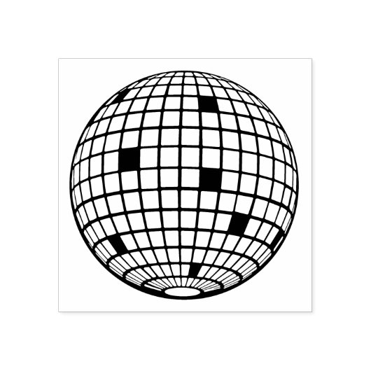 DISCO RETRO PARTY BRIEFMARKE GUMMISTEMPEL (Prägung)