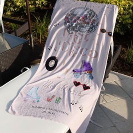 Disco Retro Roller Skaten | Bachelorette Strandtuch