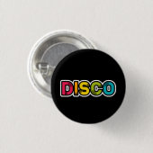 DISCO Retro-Vinyl Button (Vorne & Hinten)