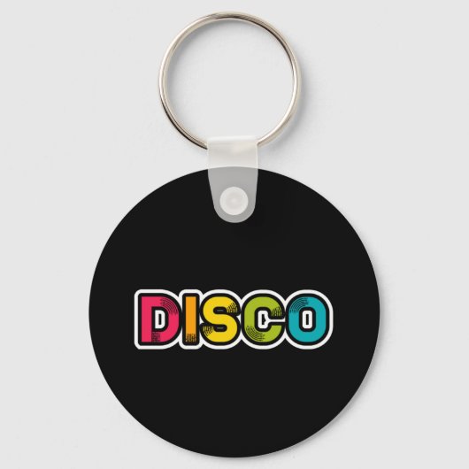 DISCO-Retrovinyl Schlüsselanhänger (Vorderseite)