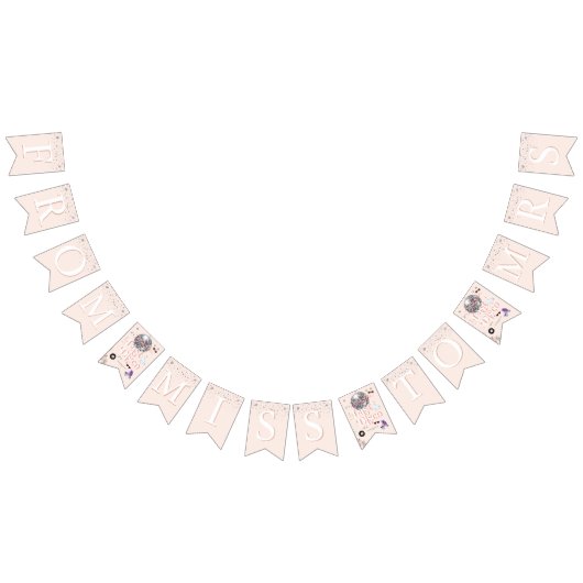 Disco Roller Skaten Bachelorette | Frau. Wimpelkette (Alle)