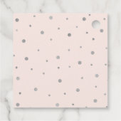 Disco Roller Skaten | Bachelorette Vielen Dank Geschenkanhänger (Rückseite)