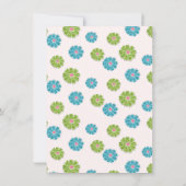 Disco Roller Stake Retro Glitzer Hippie Birthday Einladung (Rückseite)