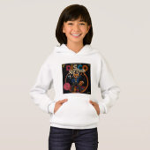 Disco-Roter Panda Hoodie (Vorne ganz)