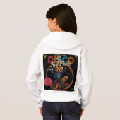 Disco-Roter Panda Hoodie (Schwarz voll)