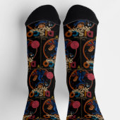 Disco-Roter Panda Socken (Oben)