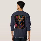 Disco-Roter Panda Sweatshirt (Schwarz voll)