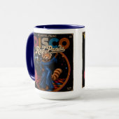 Disco-Roter Panda Tasse (Vorderseite Links)