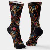 Disco-Rotpanda Socken (Gewinkelt)