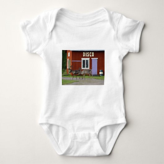 DISCO-ROTWILD BABY STRAMPLER (Vorderseite)