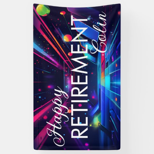 Disco-Ruhestandsbanner Banner (Vertikal)