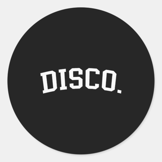 Disco runder aufkleber (Vorderseite)