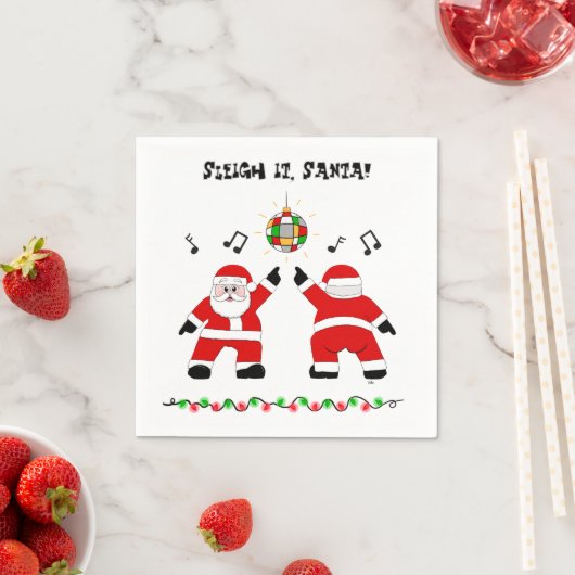 Disco Santa 2 Serviette (Beispiel)