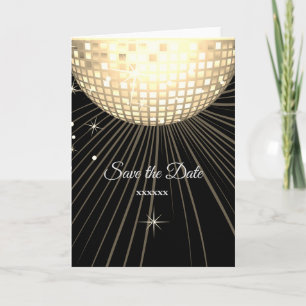 Disco, Save the Date Karte, Größe: Standard (5" x Ankündigung
