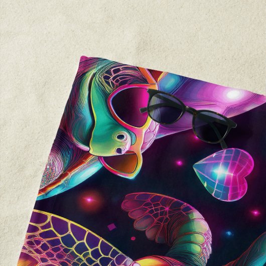 Disco Sea Turtle Strandtuch (Beispiel)