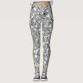 Disco Silver Glam Leggings (Vorderseite)