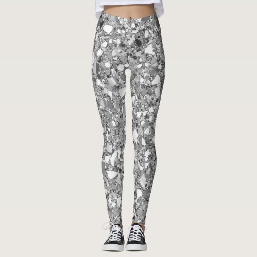 Disco Silver Glam Leggings (Vorderseite)