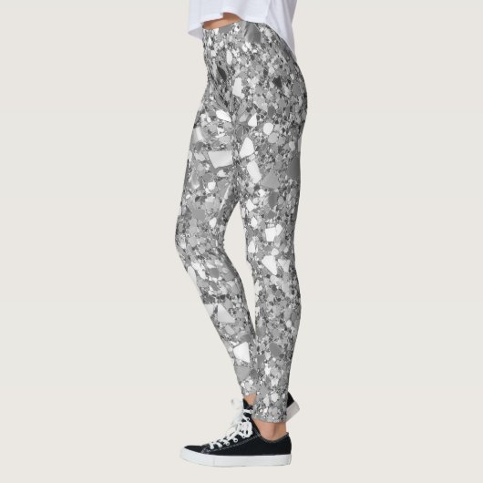Disco Silver Glam Leggings (Links)