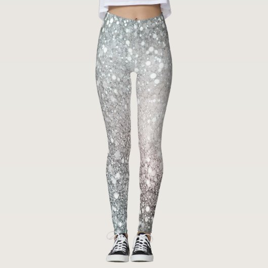 Disco Silver Glam Leggings (Vorderseite)