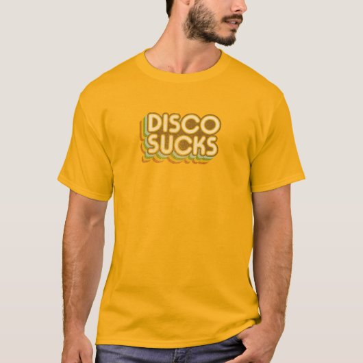 Disco Sind zum Kotzen (verblasst) T - Shirt (Vorderseite)