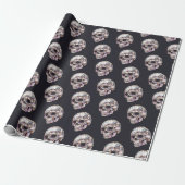 Disco Skull Black Gift Geschenkpapier (Ungerollt)