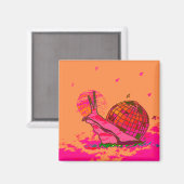 Disco Snail Kühlschrankmagnet (Vorderseite/Rückseite)