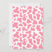 Disco Space Pink Cowgirl Western Geburtstag Einladung (Rückseite)