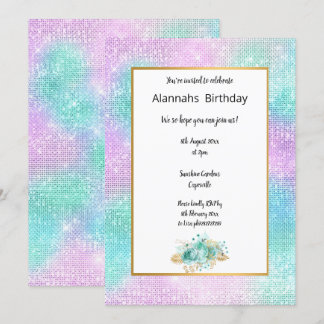 DISCO SPARKLE BIRTHDAY EINLADUNG