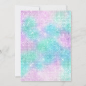 DISCO SPARKLE DISCO BALL BIRTHTAGE EINLADUNG (Rückseite)