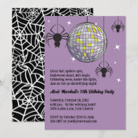 Disco Spiders Halloween Lila Retro-Kostüm-Party