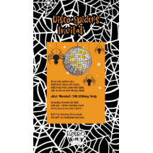 Disco Spiders Halloween Orange Retro Kostüme Party