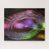 Disco Spinnennetz Farbiger Spaß Puzzle (Horizontal)