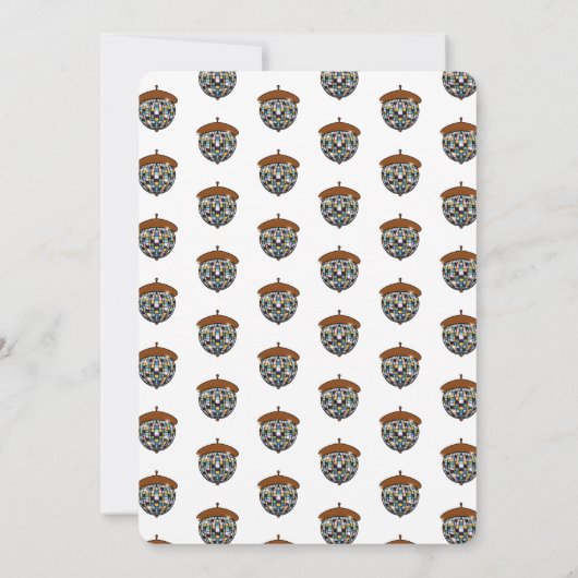 Disco Squirrels Farewell Party Einladung (Rückseite)