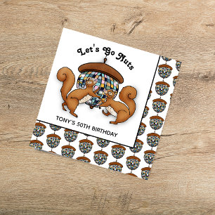 Disco Squirrels Geburtstagsparty Napkins Serviette