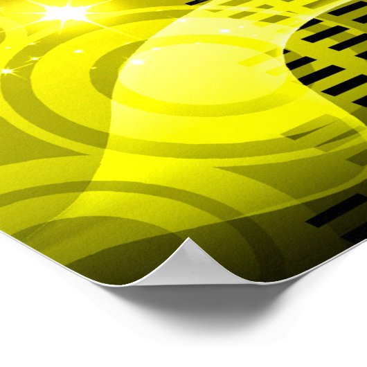 Disco-Stadt Poster (Ecke)