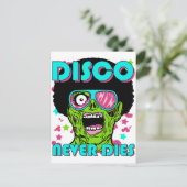 Disco stirbt nie postkarte (Stehend Vorderseite)