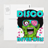 Disco stirbt nie postkarte (Vorne/Hinten)