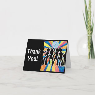 Disco-Tanz Danke Note Card