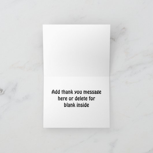 Disco-Tanz Danke Note Card (Innenseite)