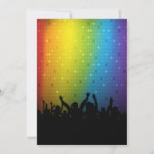 Disco-Tanz-Geburtstagsfeier Einladung (Rückseite)