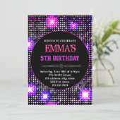 Disco-Tanz-Party Geburtstagsveranstaltung Einladung (Stehend Vorderseite)