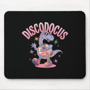 Disco tanzender Dinosaurier Diplodocus Dino lustig Mousepad