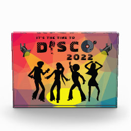 Disco Tanzfläche Retro Multicolor Feier Fotoblock