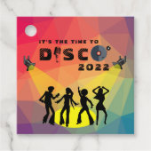 Disco Tanzfläche Retro Multicolor Feier Geschenkanhänger (Vorderseite)