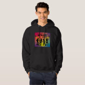 Disco Tanzfläche Retro Multicolor Feier Hoodie (Vorne ganz)