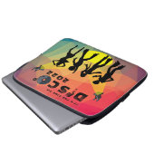 Disco Tanzfläche Retro Multicolor Feier Laptopschutzhülle (Vorne Knopf)
