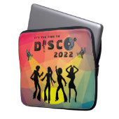 Disco Tanzfläche Retro Multicolor Feier Laptopschutzhülle (Vorderseite Links)