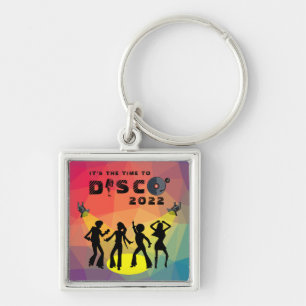 Disco Tanzfläche Retro Multicolor Feier Schlüsselanhänger